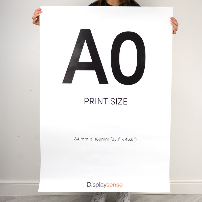 A0 Custom Printing Service on 190gsm Silk Paper for Indoor Posters and Signage