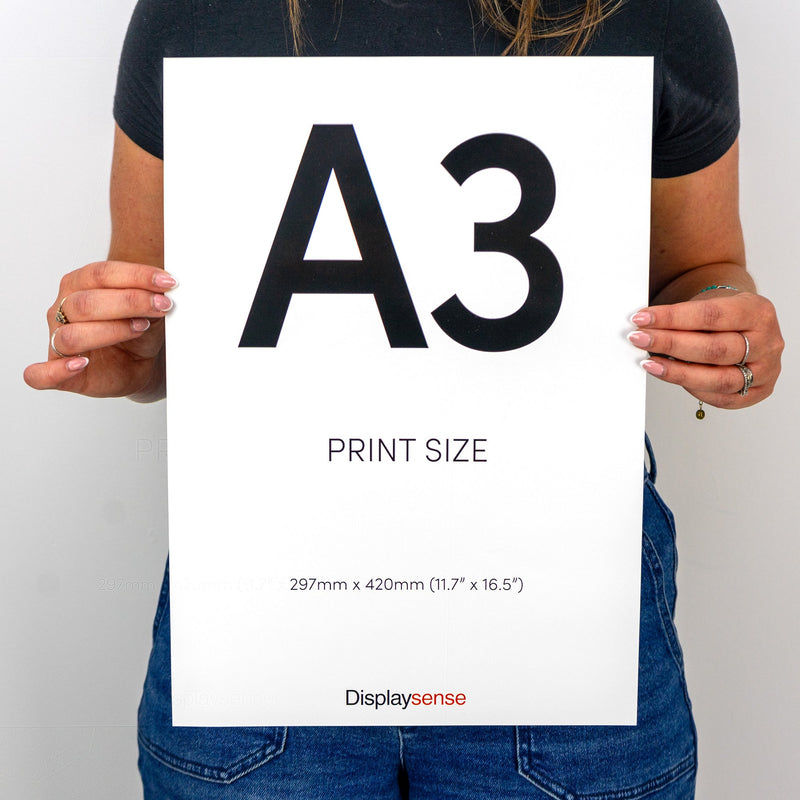 A3 Custom Printing Service on 190gsm Silk Paper for Indoor Posters and Signage