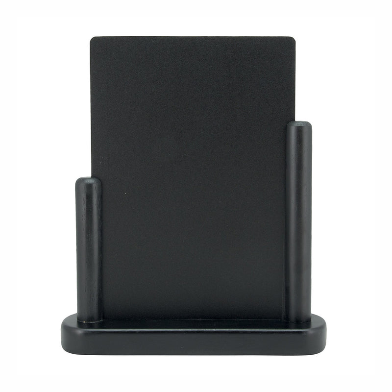 A5 Table-Top Menu Chalkboard with Black Lacquered Beechwood Stand