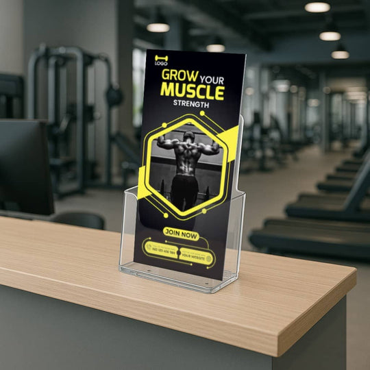 Pack of 18 DL Portrait Leaflet Holder - Counter Standing