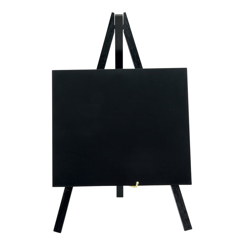 Set of 3 Mini Table Top Chalkboards on Black Wood Easels