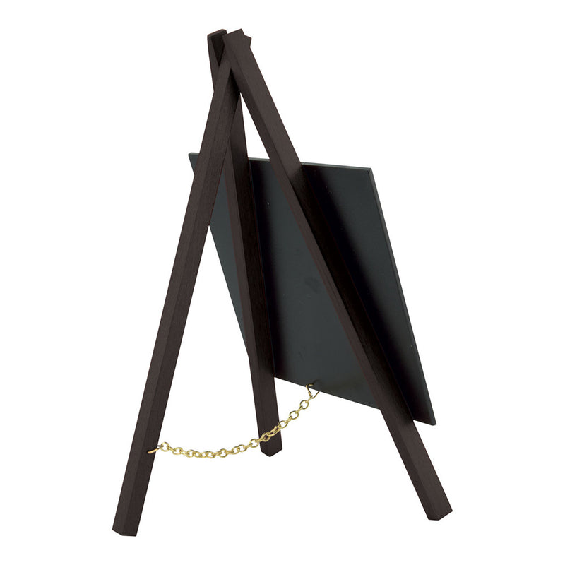 Set of 3 Mini Table Top Chalkboards on Black Wood Easels
