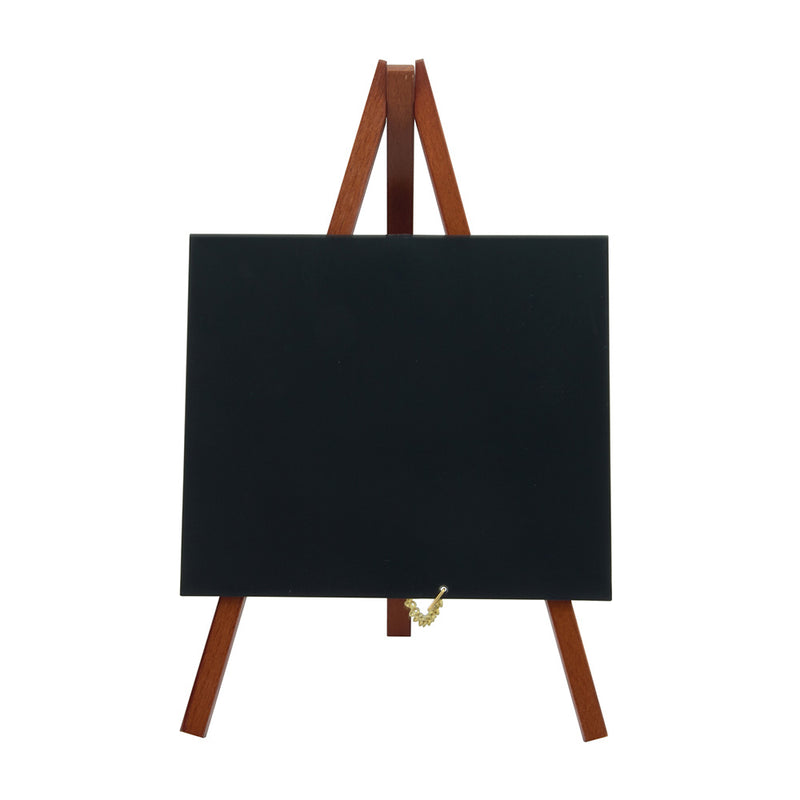 Set of 3 Mini Table Top Chalkboards on Dark Wood Easels