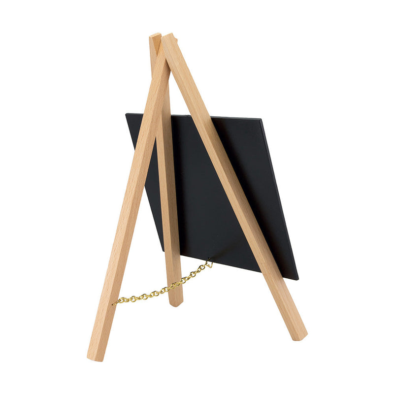 Set of 3 Mini Table Top Chalkboards on Light Wood Easels