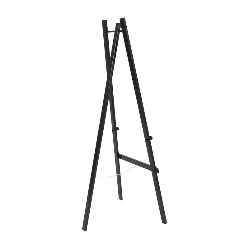 Adjustable Black Lacquered Pinewood Easel - 1650mm x 610mm