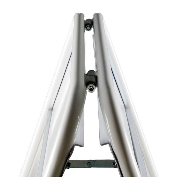 A2 Iron A-Board Sign with Display Header - White