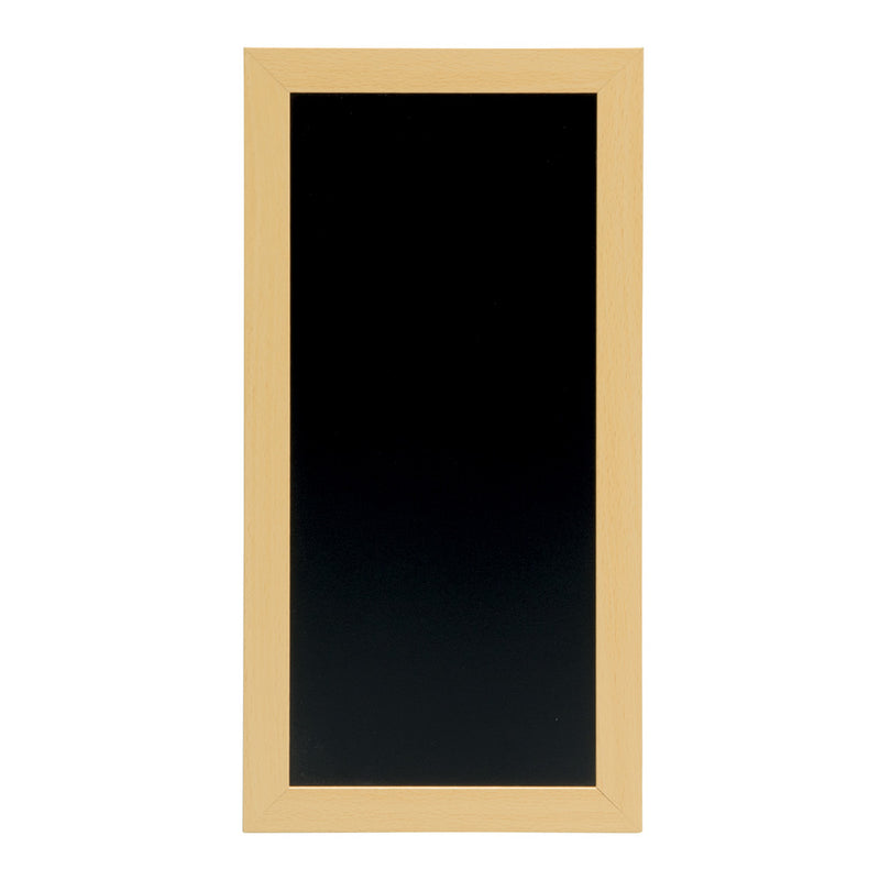 Double Sided Light Wood Framed Chalkboard with Wall Mounting Kit Chalk Pen - 400mm x 200mm