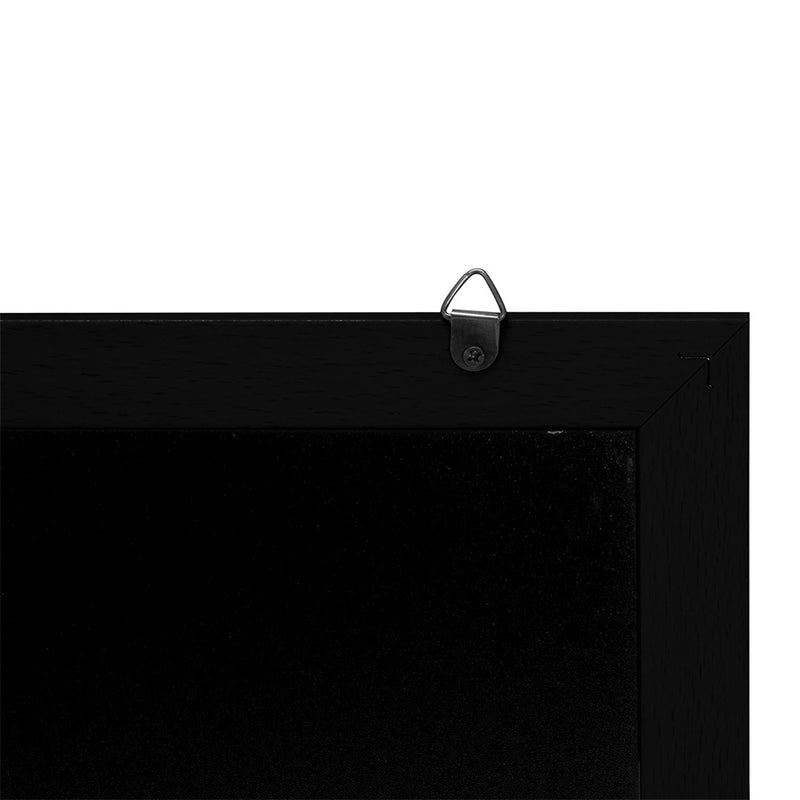 Double Sided Black Wood Framed Chalkboard with Wall Mounting Kit and Chalkboard Pen - 400mm x 300mm
