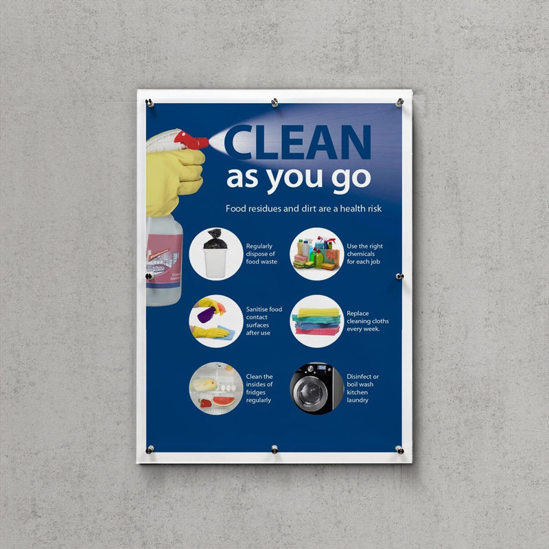 A1 Wall Mounted Acrylic Panel Poster Display