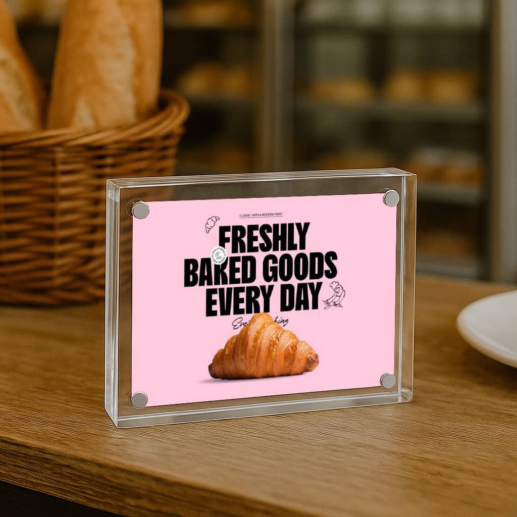 Pack of 6 A6 Magnetic Acrylic Block - 15mm