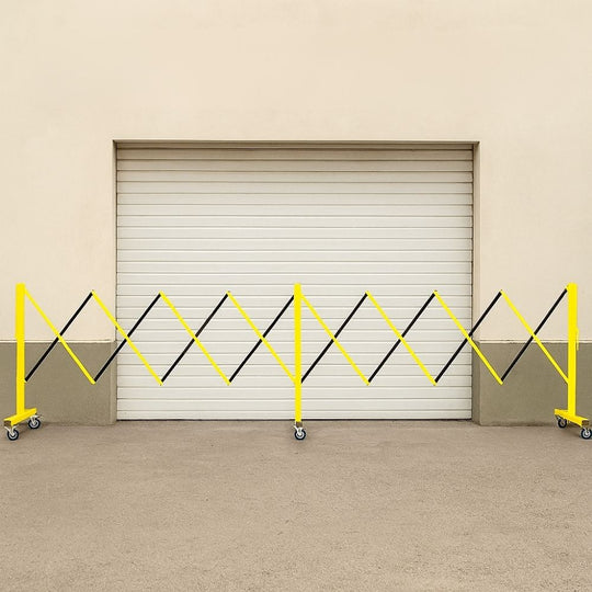 Steel Expandable Barricade - Yellow 4.9m