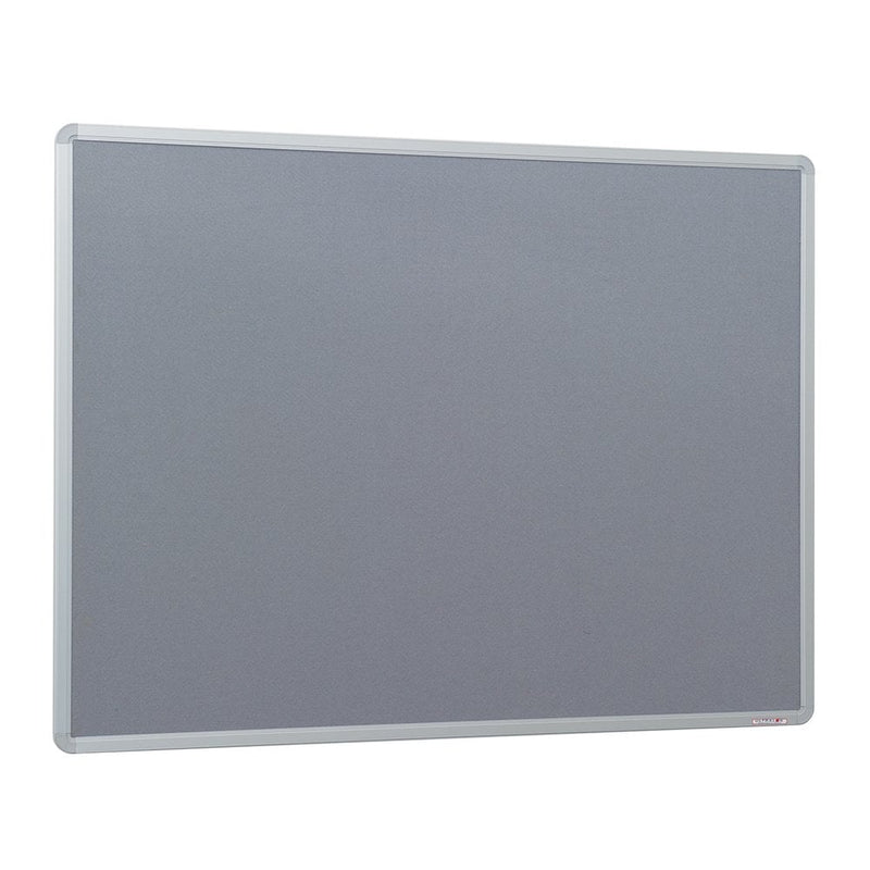 Grey Felt Noticeboard - Aluminium Frame 1800 x 1200mm