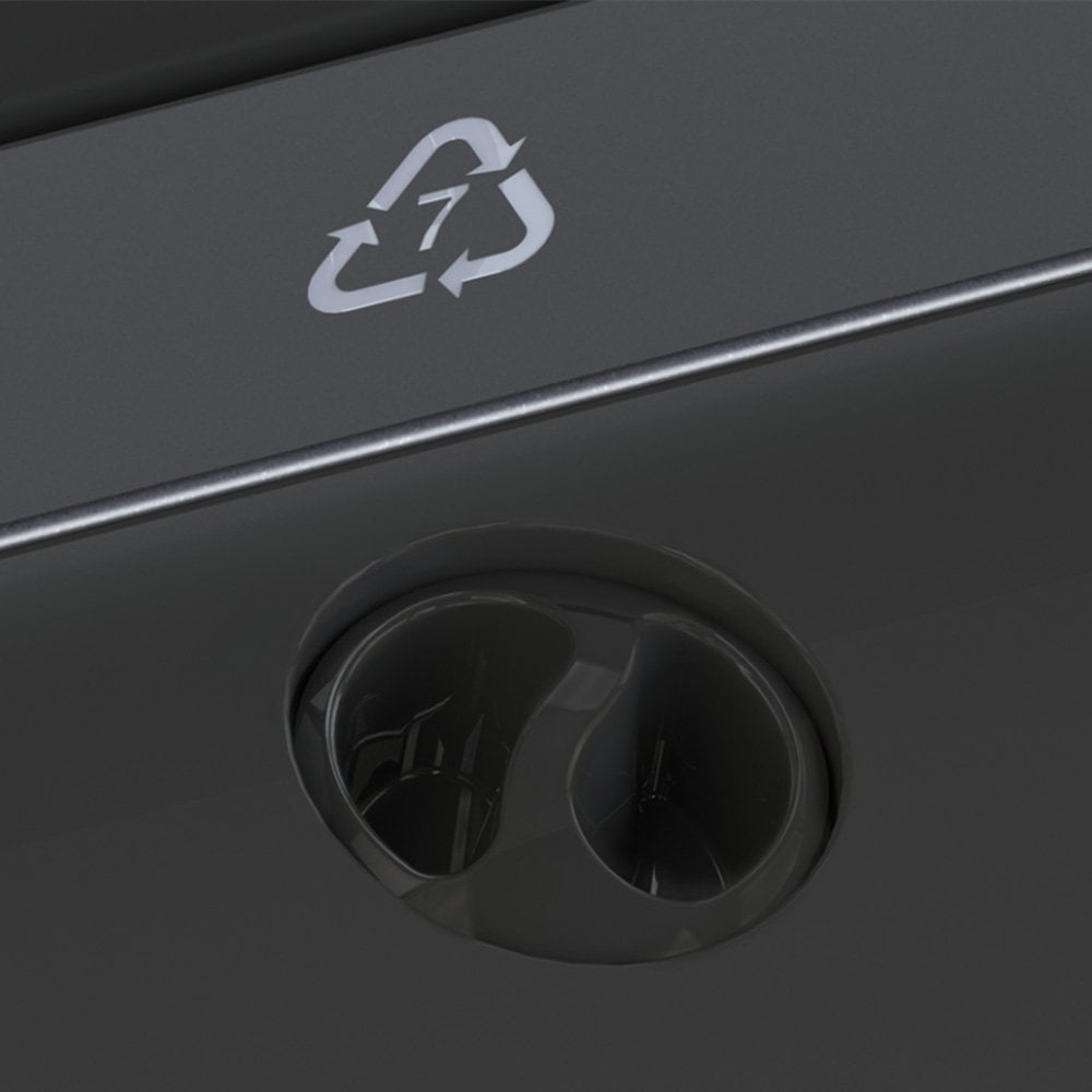 Black A0 outdoor sign – premium dual-sided frame with heavy water base for stable performance