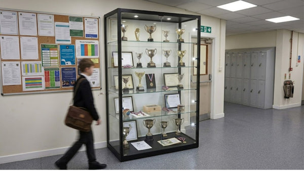 Fire-Compliant Glass Display Cabinets for Schools & Universities