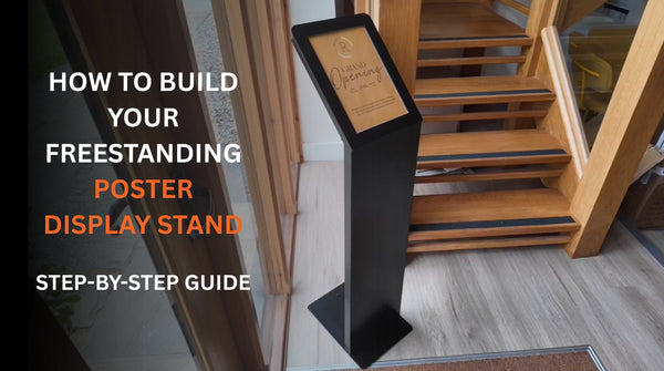 How to Assemble a Freestanding Poster Display Stand