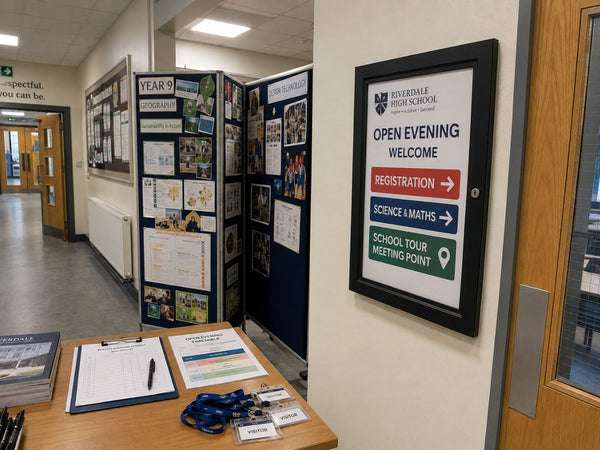 School Open Evening Ideas: Displays, Wayfinding & Planning Checklist