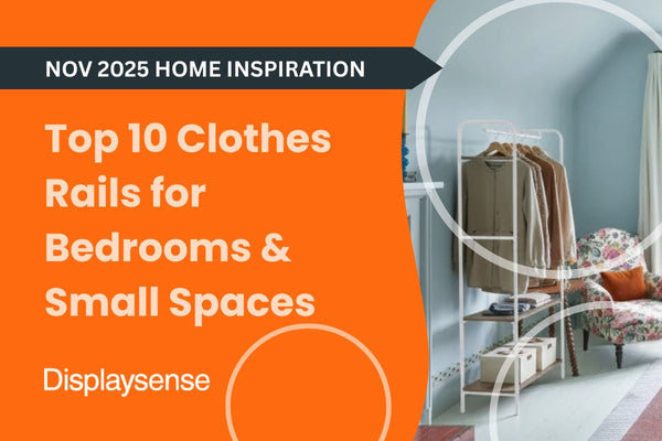 Top 10 Clothes Rails for Bedrooms & Small Spaces | Displaysense