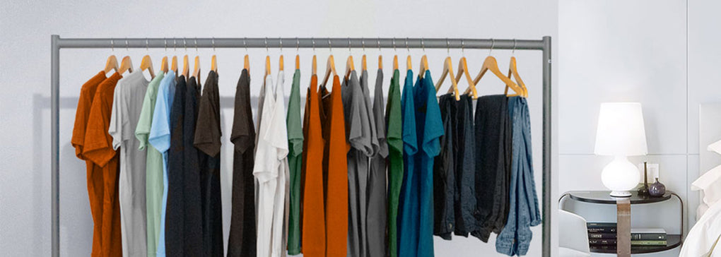 Silver Clothes Rail