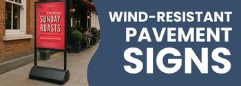 Wind Resistant Sign Frame Design Outdoor A Boards & Wind Resistant Pavement Signs – Displaysense