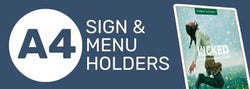 A4 Sign & Menu Holders