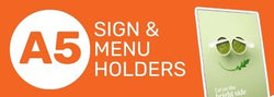 A5 Sign & Menu Holders