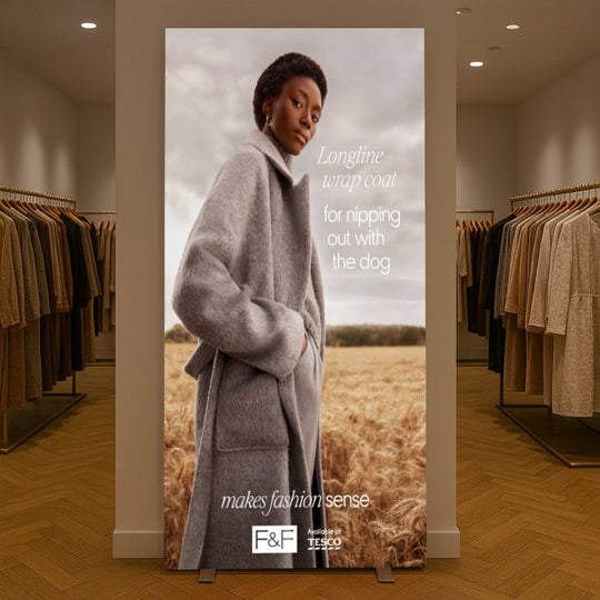 Double Sided LED Lightbox inc. Graphics Printing Service on Backlit Material - 1000mm