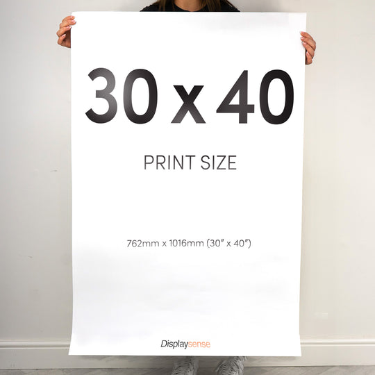 30" x 40" Printing Service on 190gsm Silk Paper for Indoor Posters and Signage