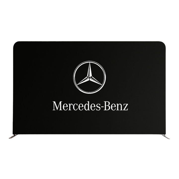4000mm printed tension fabric display – straight dual-sided backdrop for high-impact exhibition stands and brand activations  
