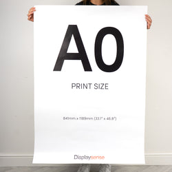 A0 Custom Printing Service on 190gsm Silk Paper for Indoor Posters and Signage