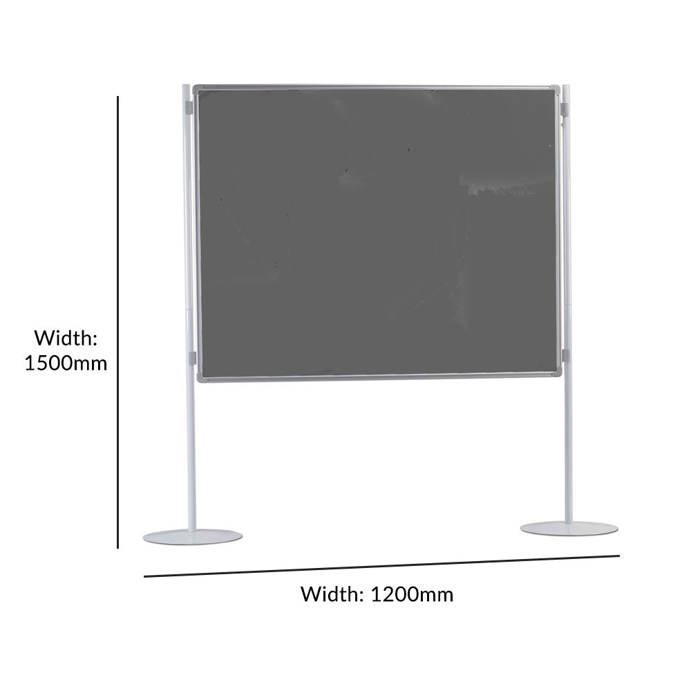 1500×1200mm Grey Felt Partitioning Display Noticeboard | Displaysense