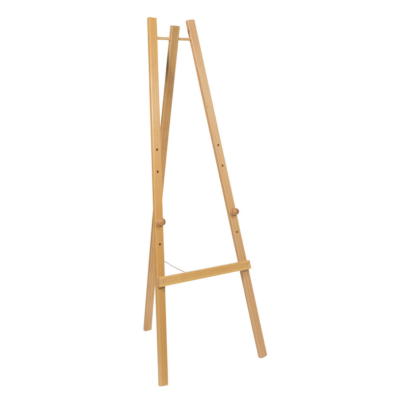 Adjustable Light Lacquered Pinewood Easel - 1650mm x 610mm