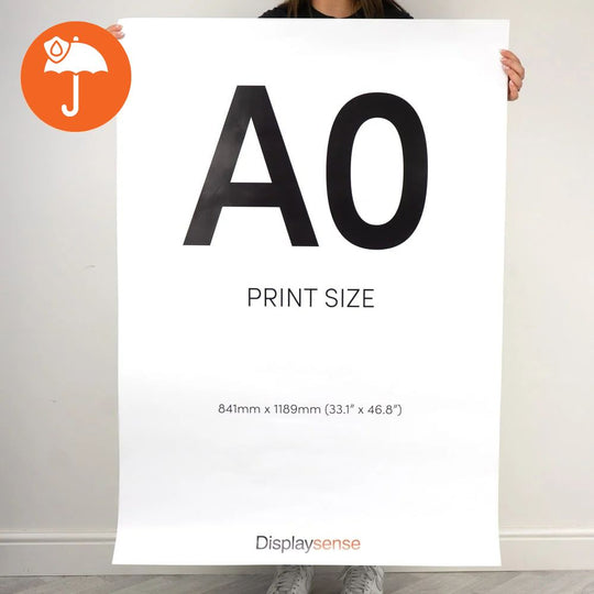 A0 Printing Service on 340gsm Waterproof Polypropylene for Outdoor Posters and Signage