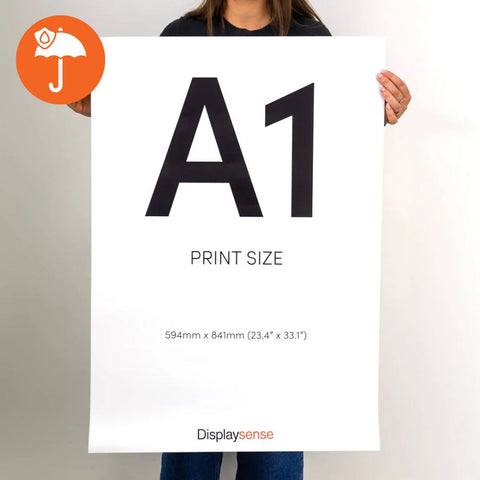 A1 Printing Service on  220gsm Waterproof Polypropylene for Outdoor Posters and Signage