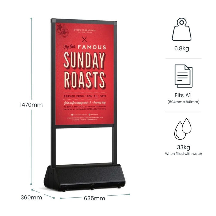 black-a1-pavement-sign-with-weighted-base-1135mm-height-770mm-width-360mm-depth-6-8kg-weight-for-outdoor-promotions-and-retail-signage
