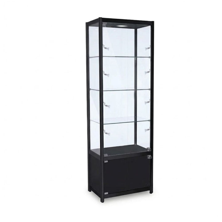modern-black-display-showcase-with-glass-shelves-integrated-lighting-and-secure-storage-base