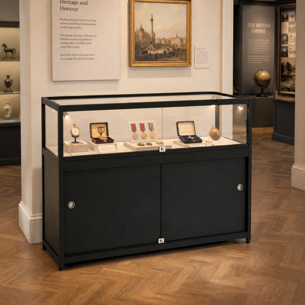 Counter Display Cabinet, 4 LED Spotlights, 1200 x 600mm