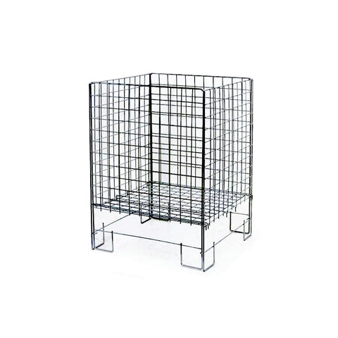 Black Rust-Resistant Steel Collapsible Dump Bin - 635mm Wide x 770mm High