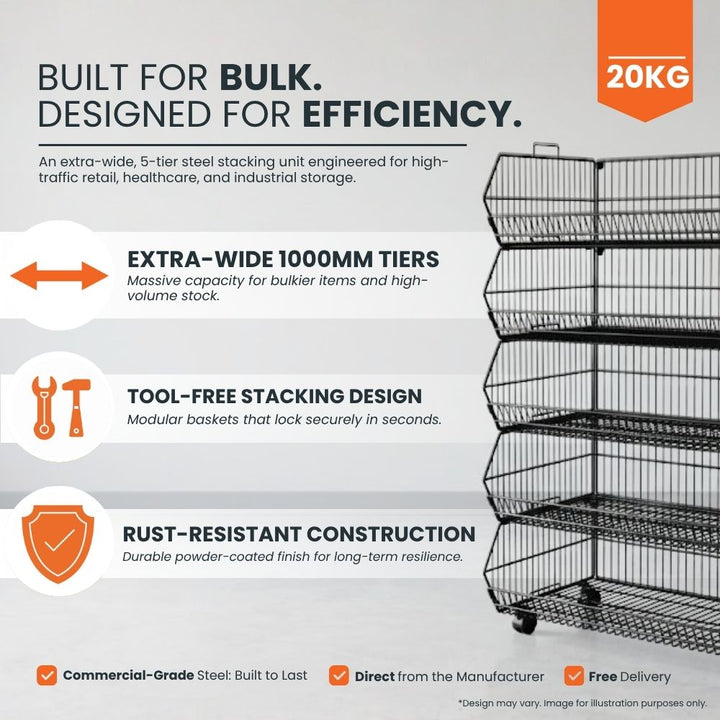 black-metal-wire-basket-display-stand-with-multiple-stacking-tiers-rust-resistant-finish-and-high-capacity-design-for-retail-and-stockroom-use