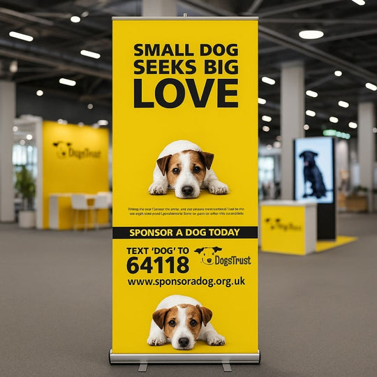 Silver Aluminium Roller Banner Stand - Suitable to Hold 2000mm High x 1000mm Wide Banners