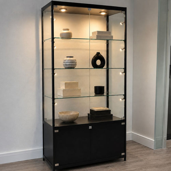 Storage Display Cabinet, 10 LED Lights, 800mm