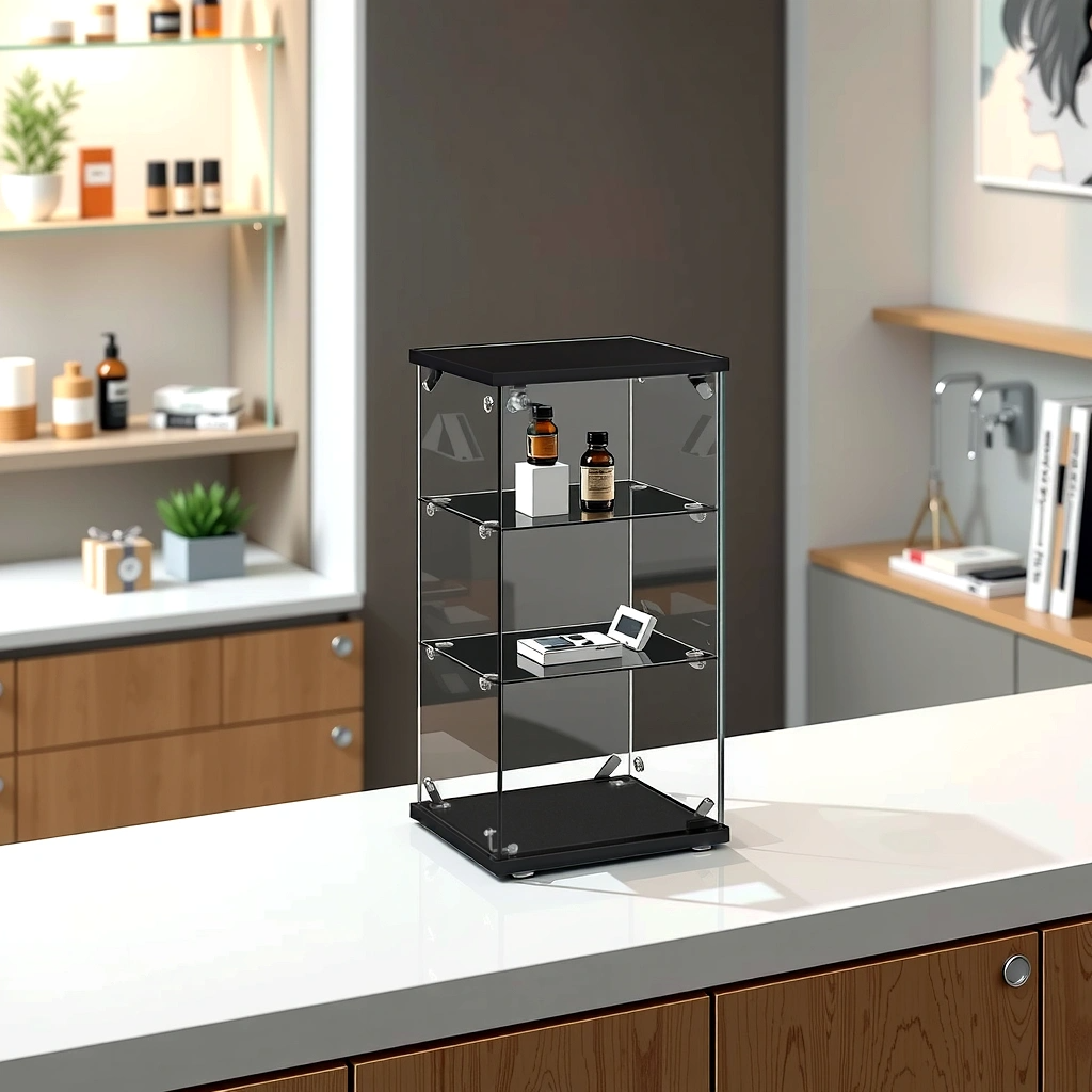 Frameless glass cabinet discount