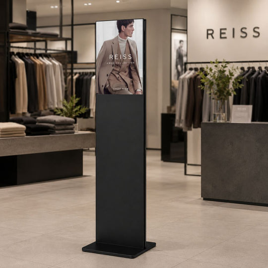 Black A3 Floorstanding Totem Poster Display Stand