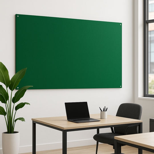 Unframed Fire Retardant Green Felt Noticeboard - 900mm x 1200mm