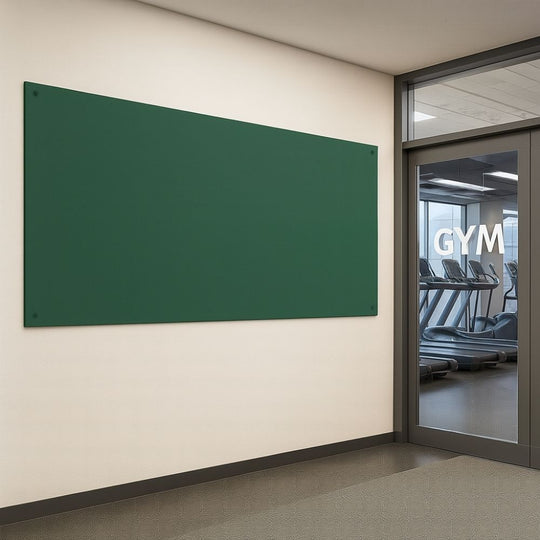 Unframed Green Felt Noticeboard - 2400mm x 1200mm