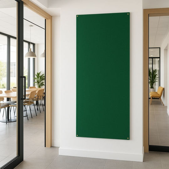 Unframed Fire Retardant Green Felt Noticeboard - 1800mm x 600mm