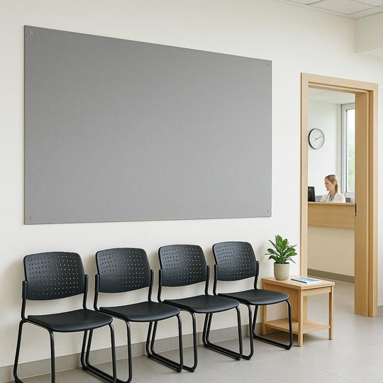 Unframed Fire Retardant Grey Felt Noticeboard - 1800mm x 1200mm