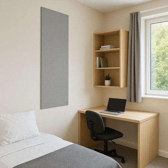 Unframed Fire Retardant Grey Felt Noticeboard - 1800mm x 600mm