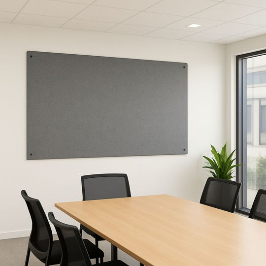 Unframed Grey Felt Noticeboard - 2400mm x 1200mm