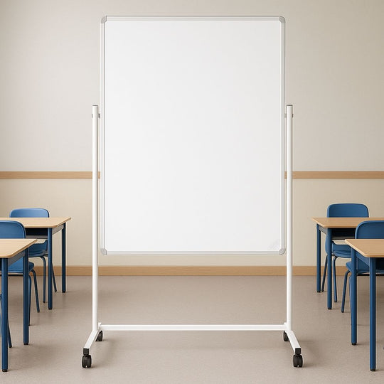 Magnetic Portrait Mobile Whiteboard - 1200mm x 1500mm