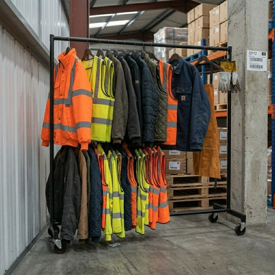 Super Heavy Duty 6ft Black Commercial Grade Steel Clothing Rail With 200kg Load Capacity